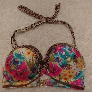 New! Victoria Secret padded halter bikini top 36D